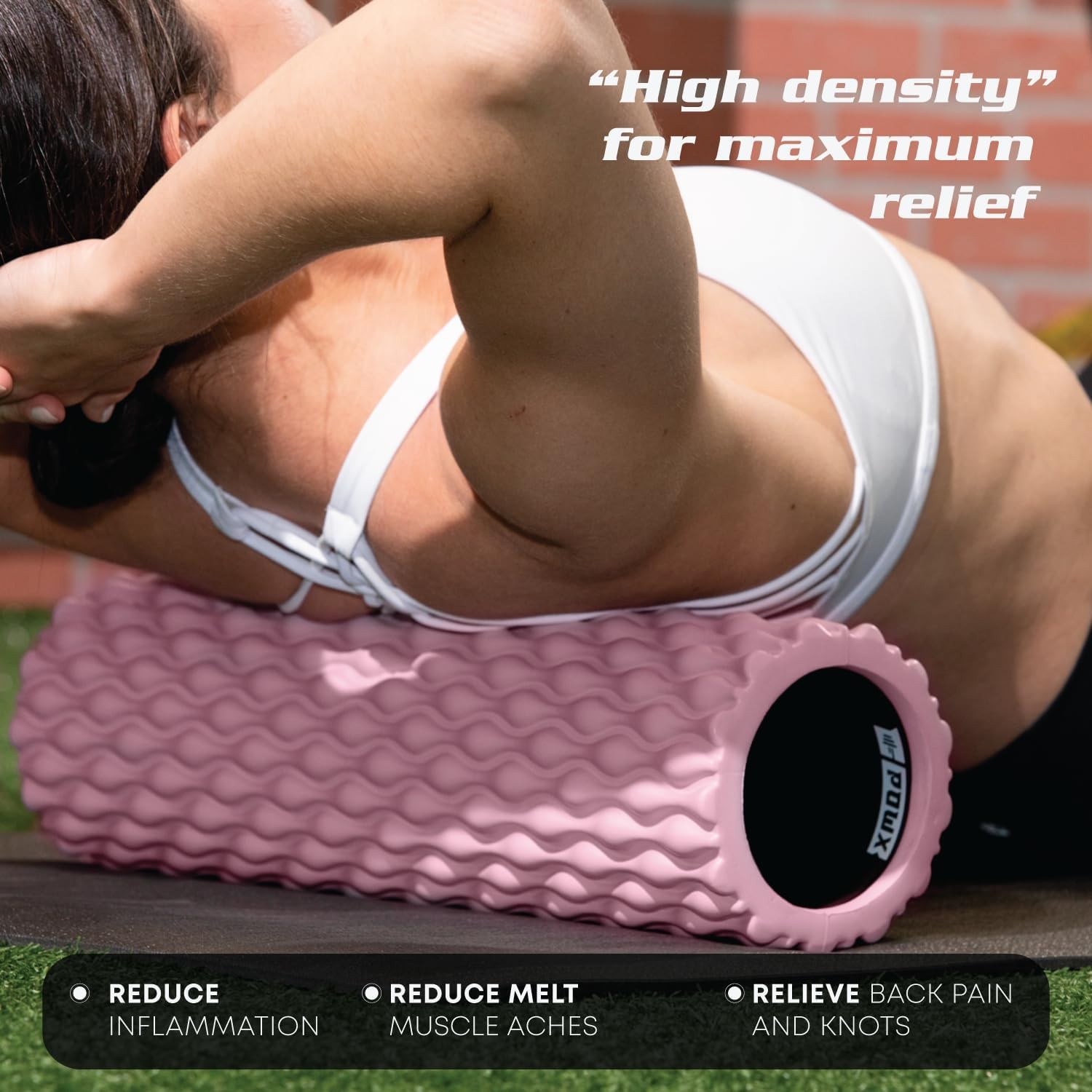 POWX 18” High Density Teardrop Roller Deep Tissue Massager Relieves Muscles