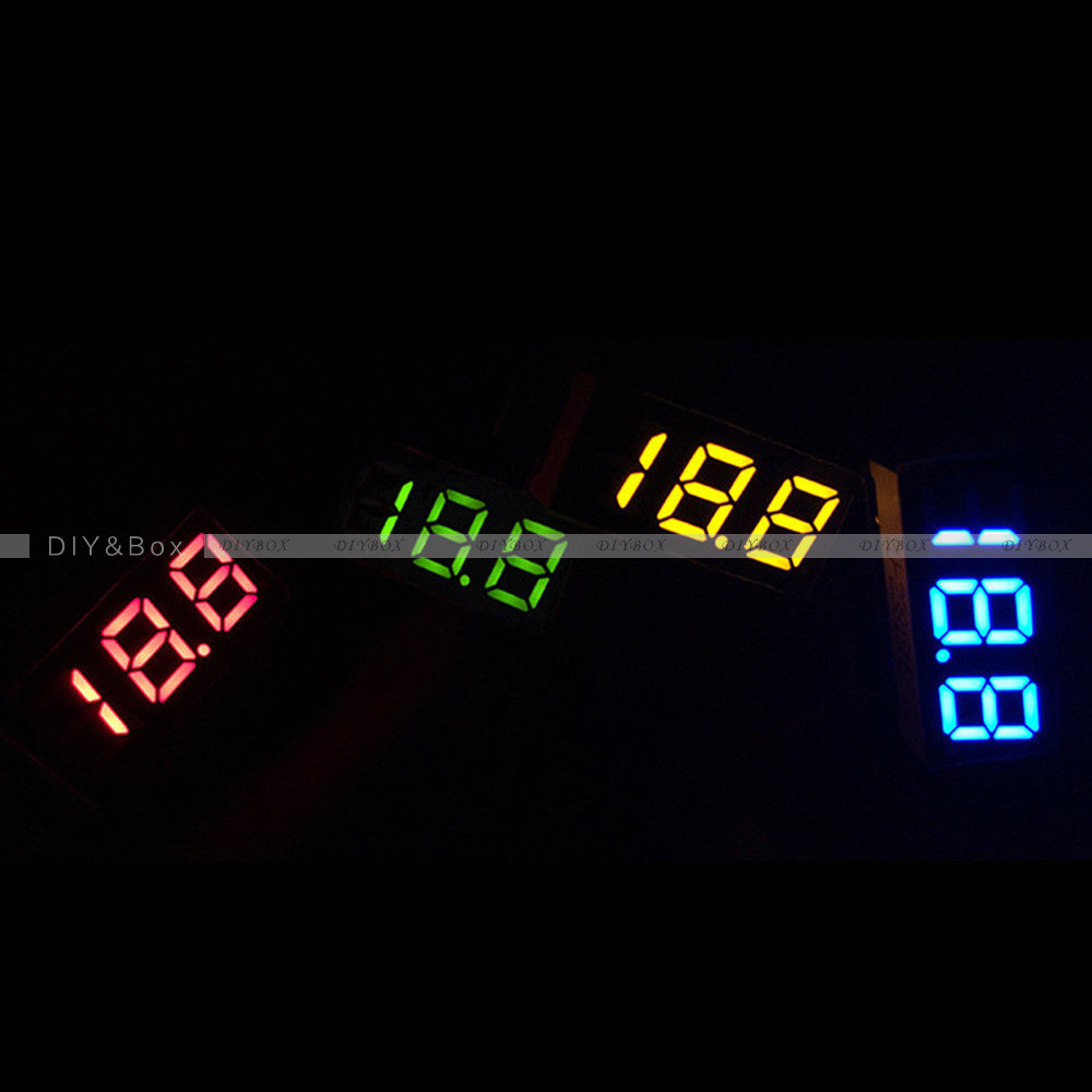 0.28" 3 Wire LED DC 0-100V Voltmeter Digital Display Voltage VOLT METER 12V 24V