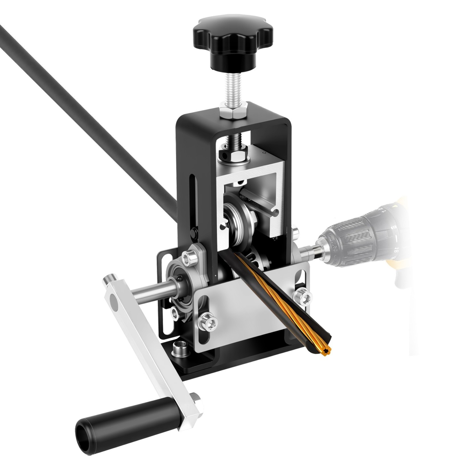 Manual Wire Stripping Machine, For 0.04"-0.82" (1~21 mm) Scrap Copper, Dual-Mode
