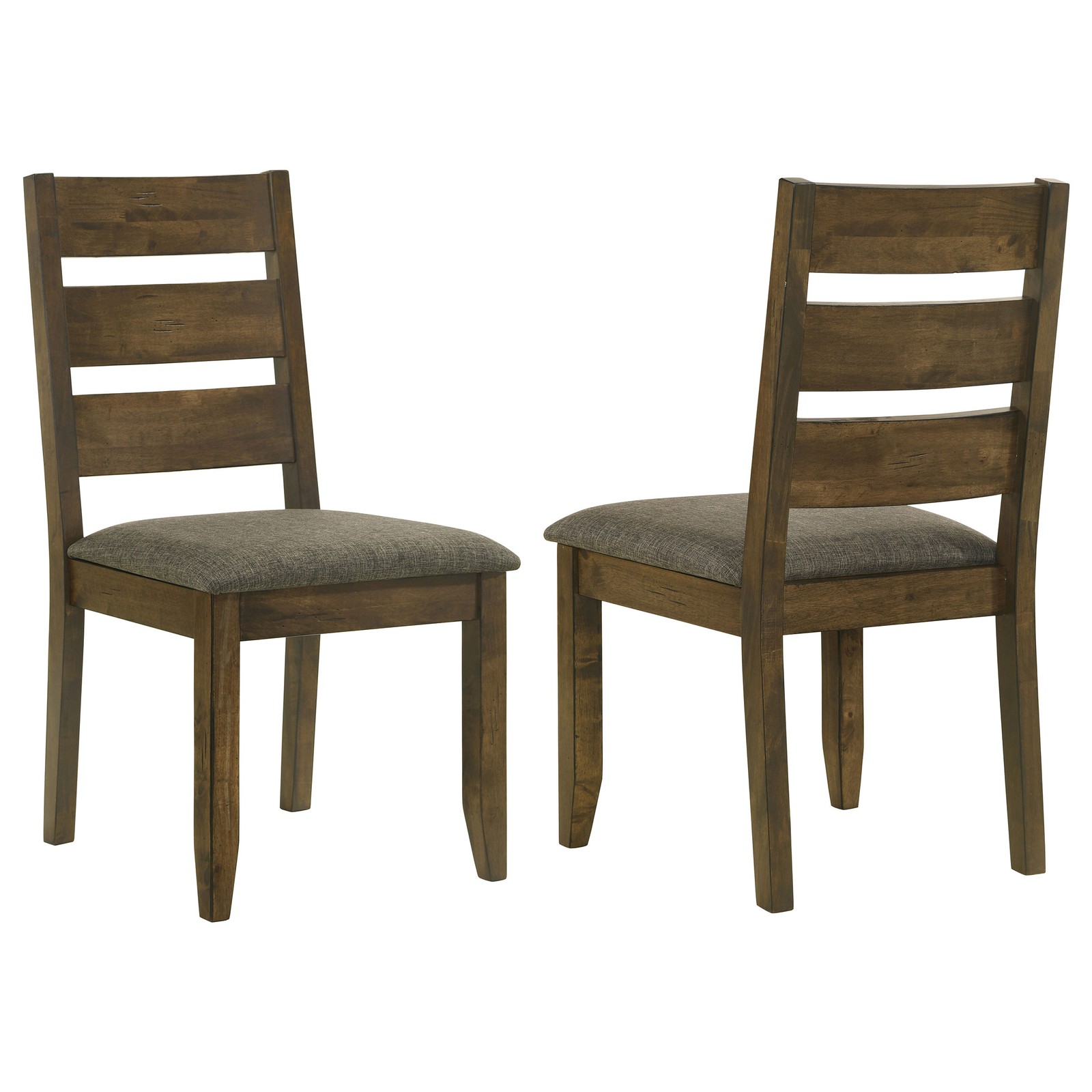 Knotty Nutmeg and Grey Ladderback Dining Chair