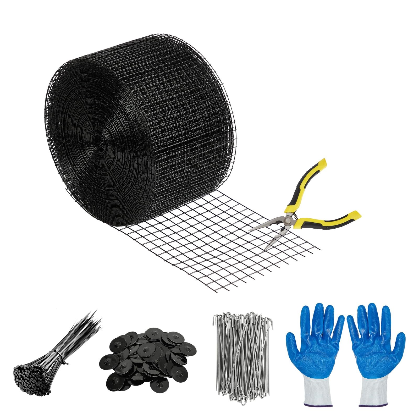 Eliteedge 6In X 50Ft Solar Panel Bird Mesh Kit Pvc Coated Wire Mesh Bird Wire