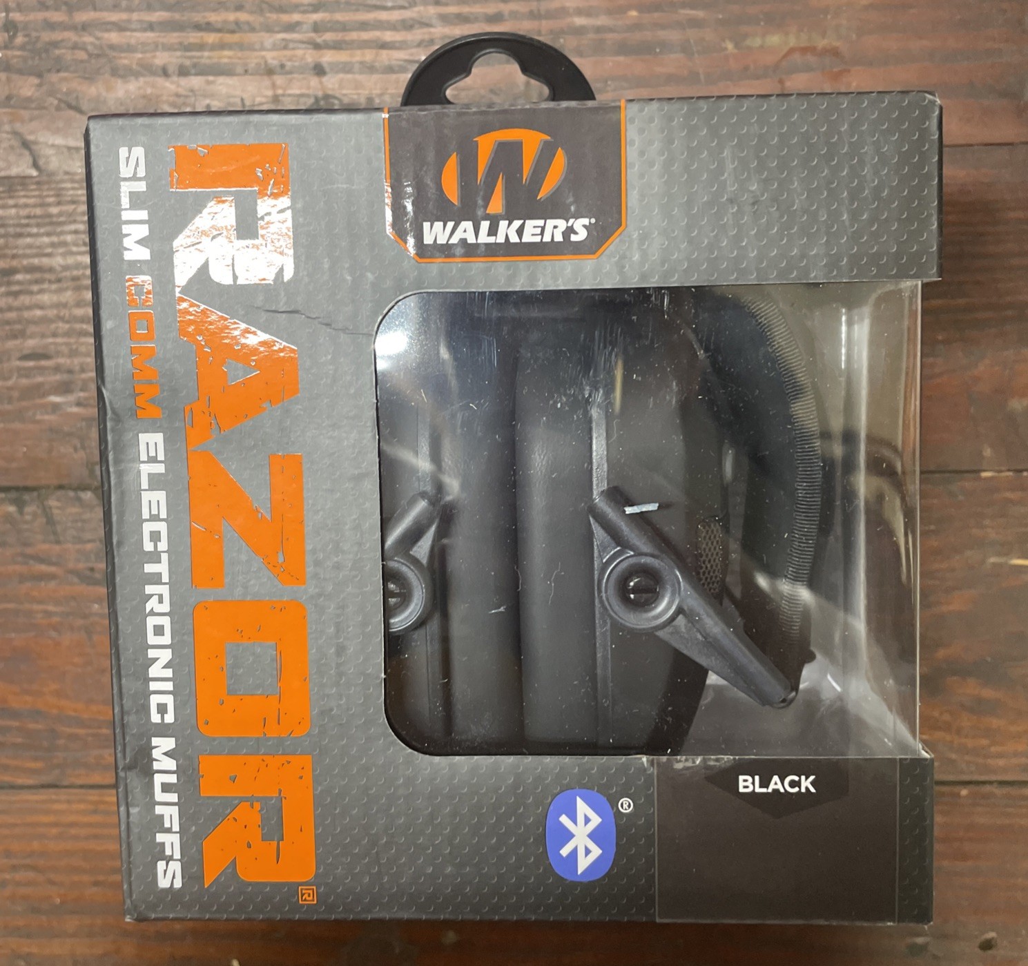 Walker’s Razor Slim Comm Bluetooth Electronic Hearing Protection Muffs Black