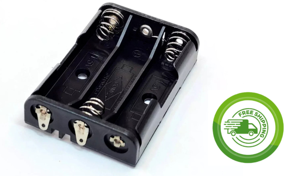 Philmore BH431 - 3xAAA Battery Holder with Solder Lug Connection - 4.5V