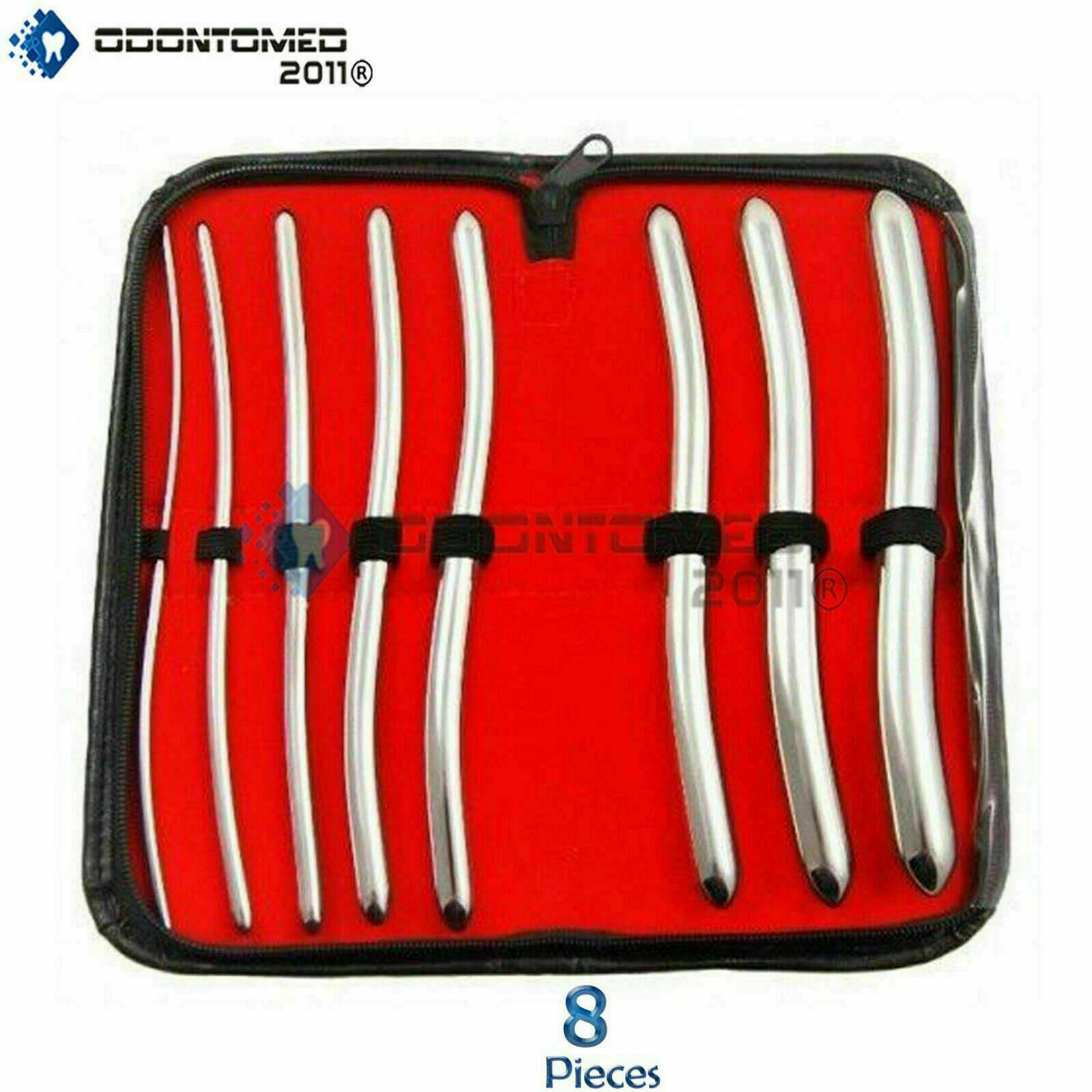 Hegar Dilator Set Uterine Urethral Diagnostic Surgical Sounds 8Pcs