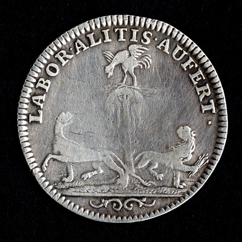 Rare progandistic silver jeton * Louis XIV * War of the Spanish Succession
