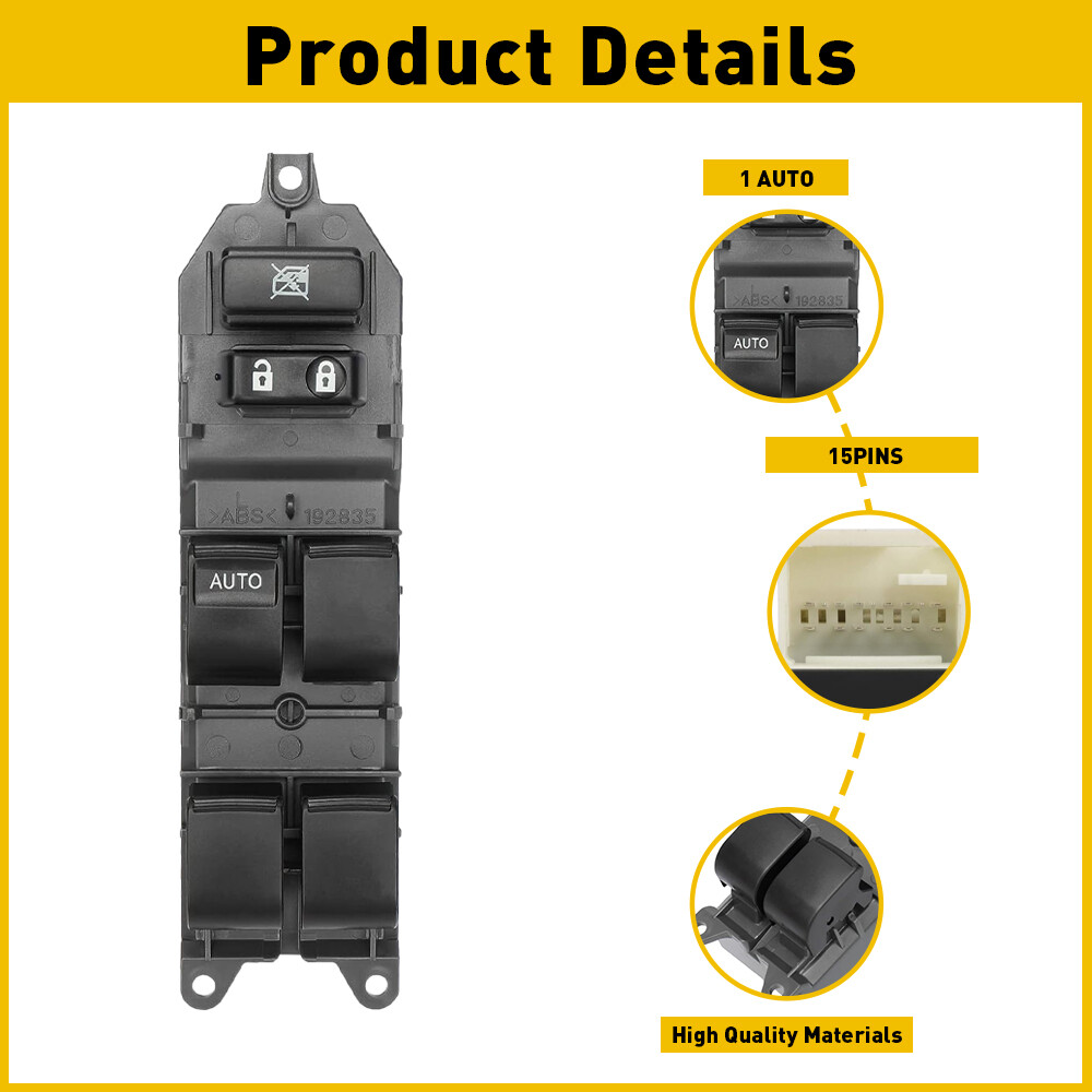 Power Master Window Switch LH Front Driver Side For Toyota Matrix Camry Corolla