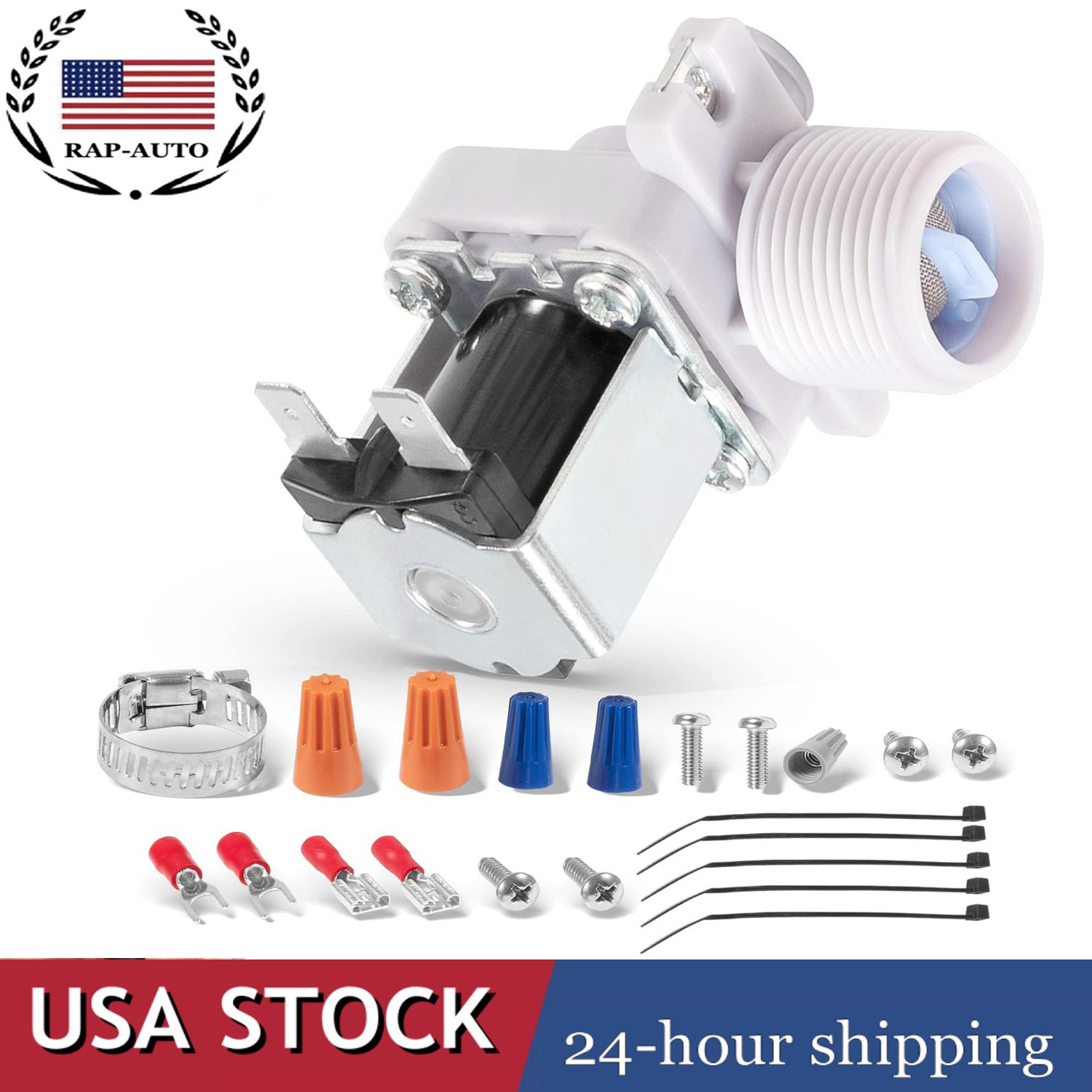 3U0111-01 Inlet Water Valve 120V 60HZ Replace for Hoshizaki KM-1300 /1600 Series