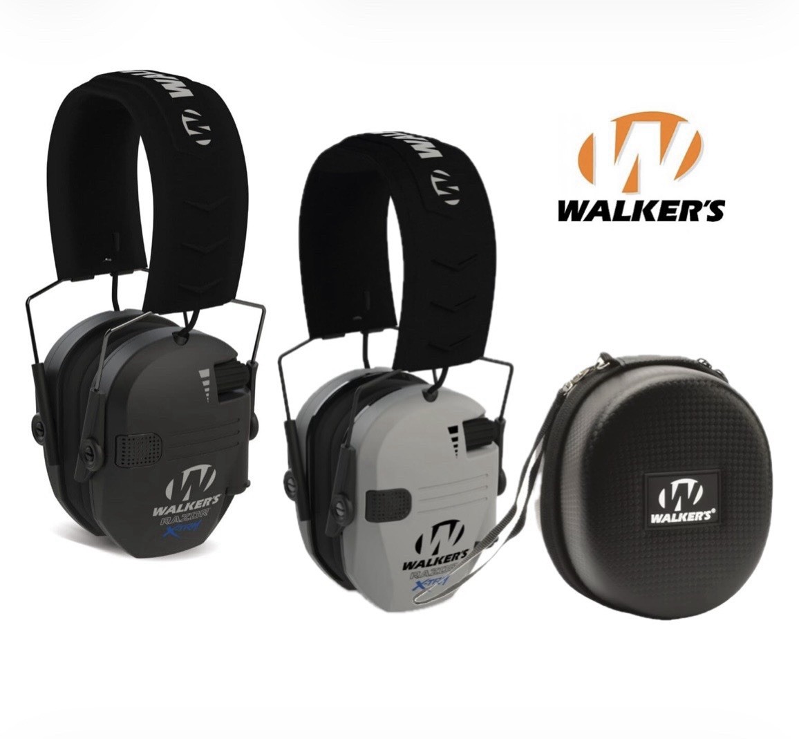 Walker's Razor Digital XTRM Electronic Ear Muffs w/ Walker’s Razor Case