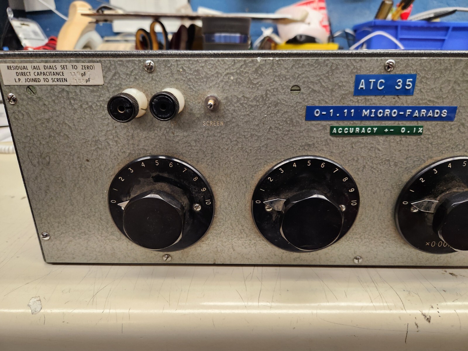 HW Sullivan C8700 Mica Capacitor Decade Block High Power Unit, TESTS GOOD