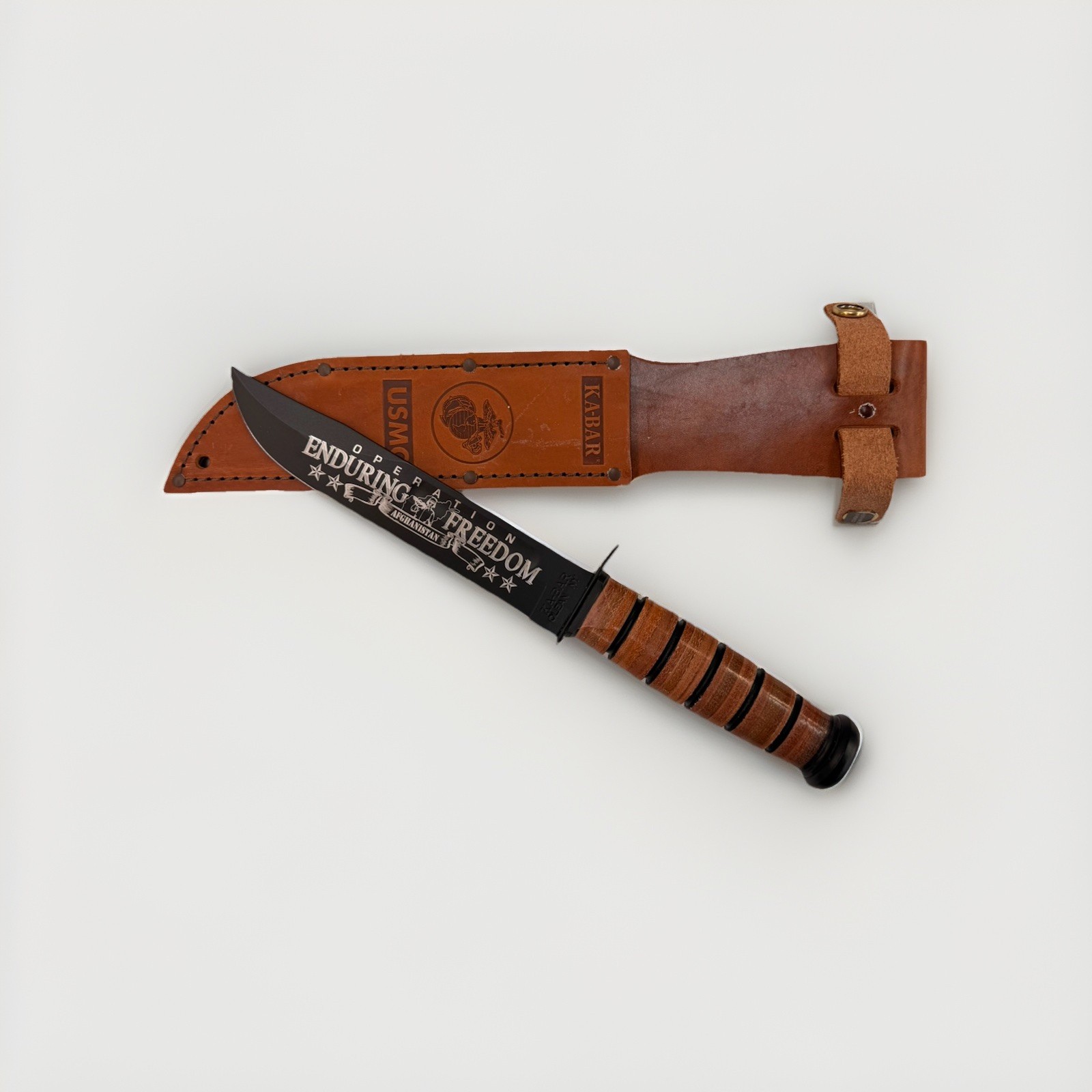 KA-BAR OEF Afghanistan USMC Commemorative Knife
