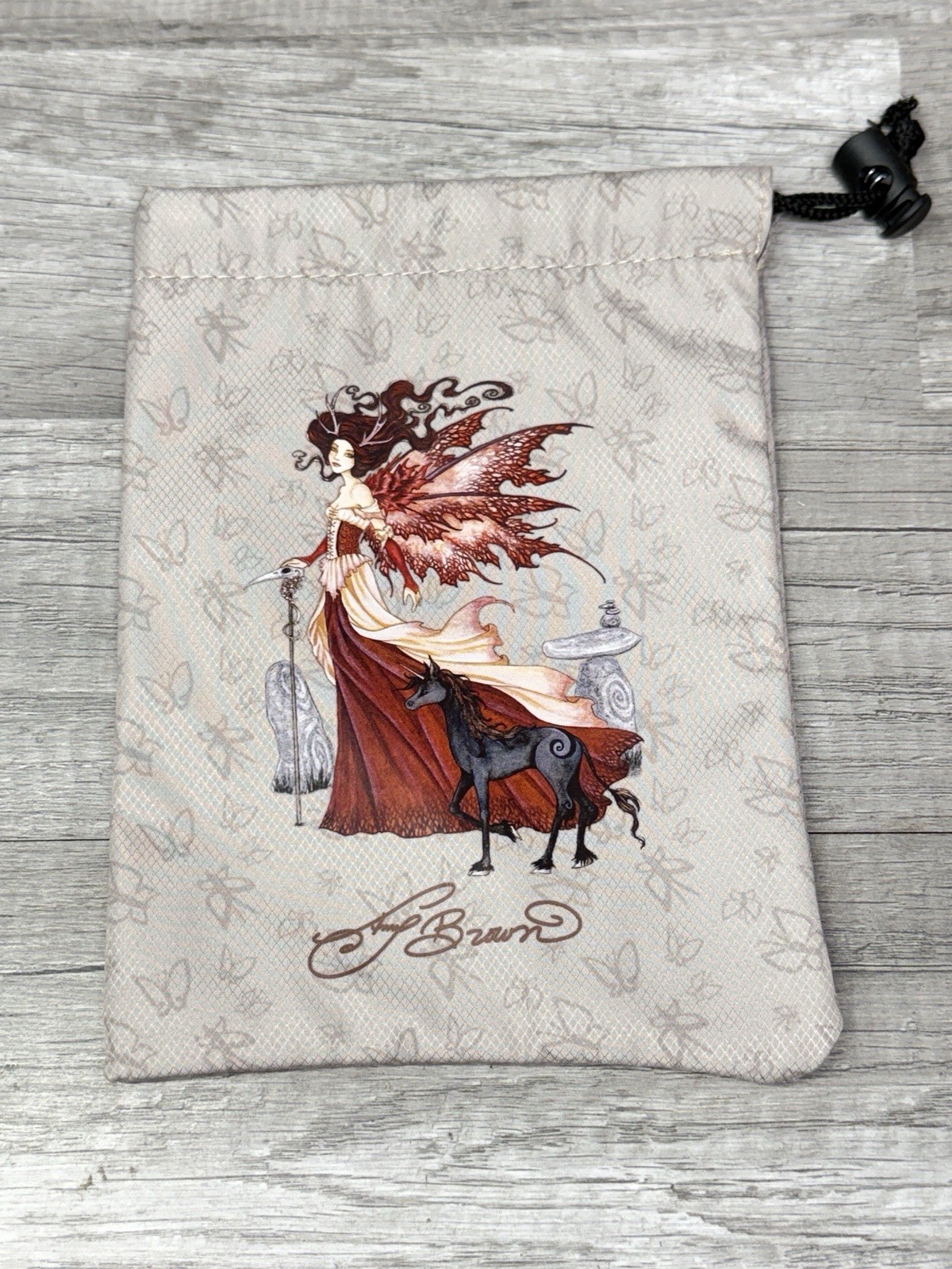 Dice Game piece Bag Nest Amy Brown Red Queen Fairy Unicorn NEW
