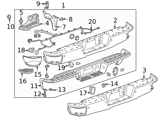 Genuine GM Park Sensor Bracket 84167338