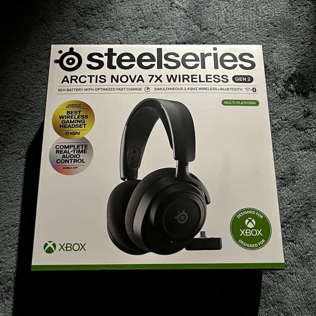SteelSeries Arctis Nova 7X Wireless Gen 2 Bluetooth Headset Xbox Black