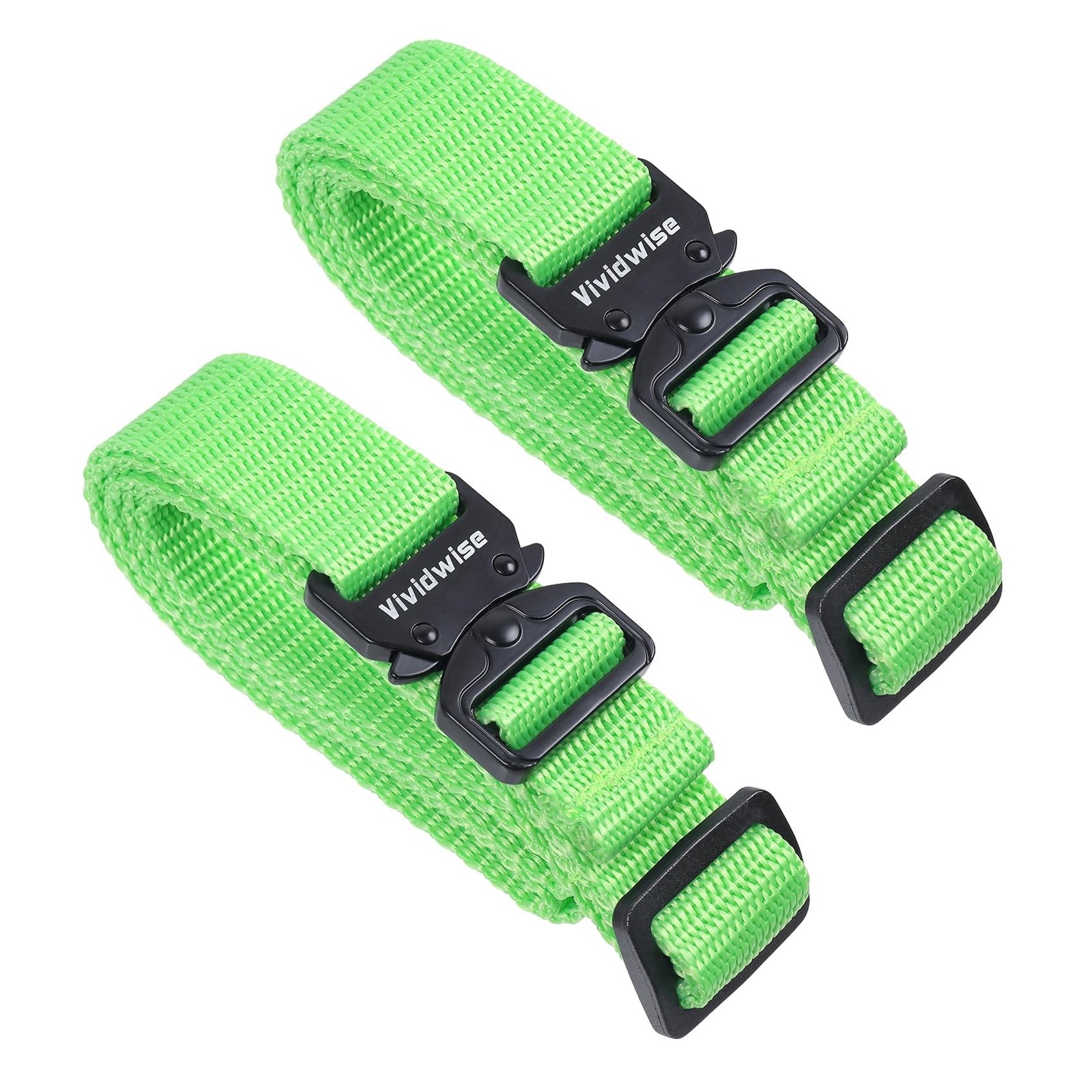 Utility Straps with Metal Quick Release Buckle, Adjustable Nylon Belt Backpac...