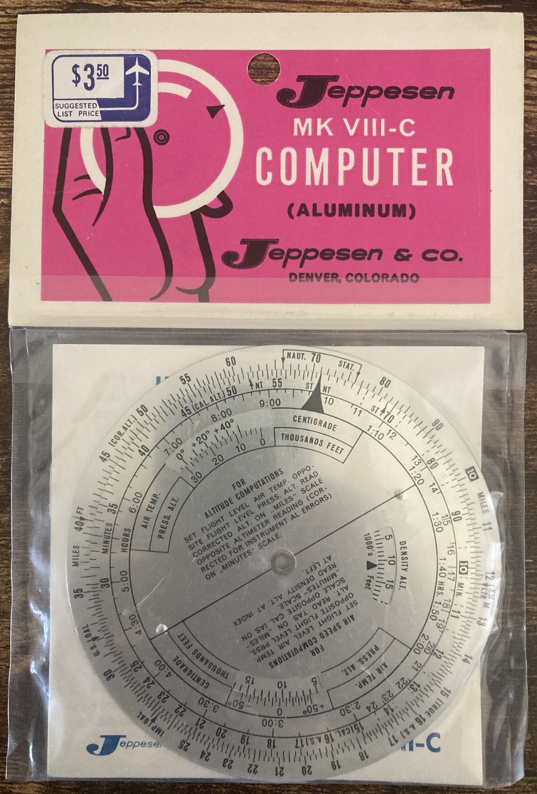 BRAND NEW JEPPESEN MK VIII-C Computer Aluminum Vintage