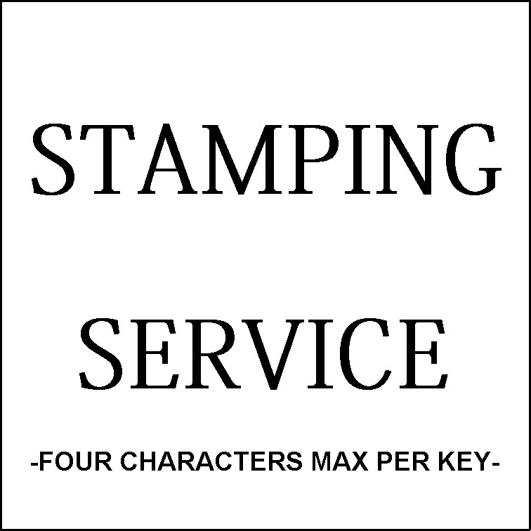 Stamping Service for Schlage, Kwikset, Arrow ADD-ON ONLY! ADD TO CART w/ KEYS!