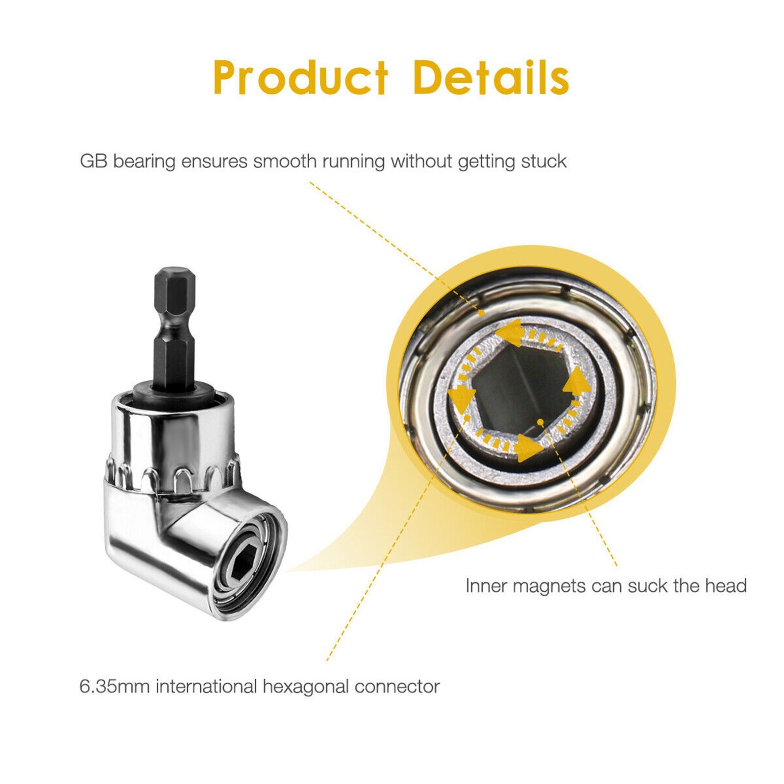 105 Degree Right Angle Drill Socket Adapter Flexible Shaft Extension Bit Driver