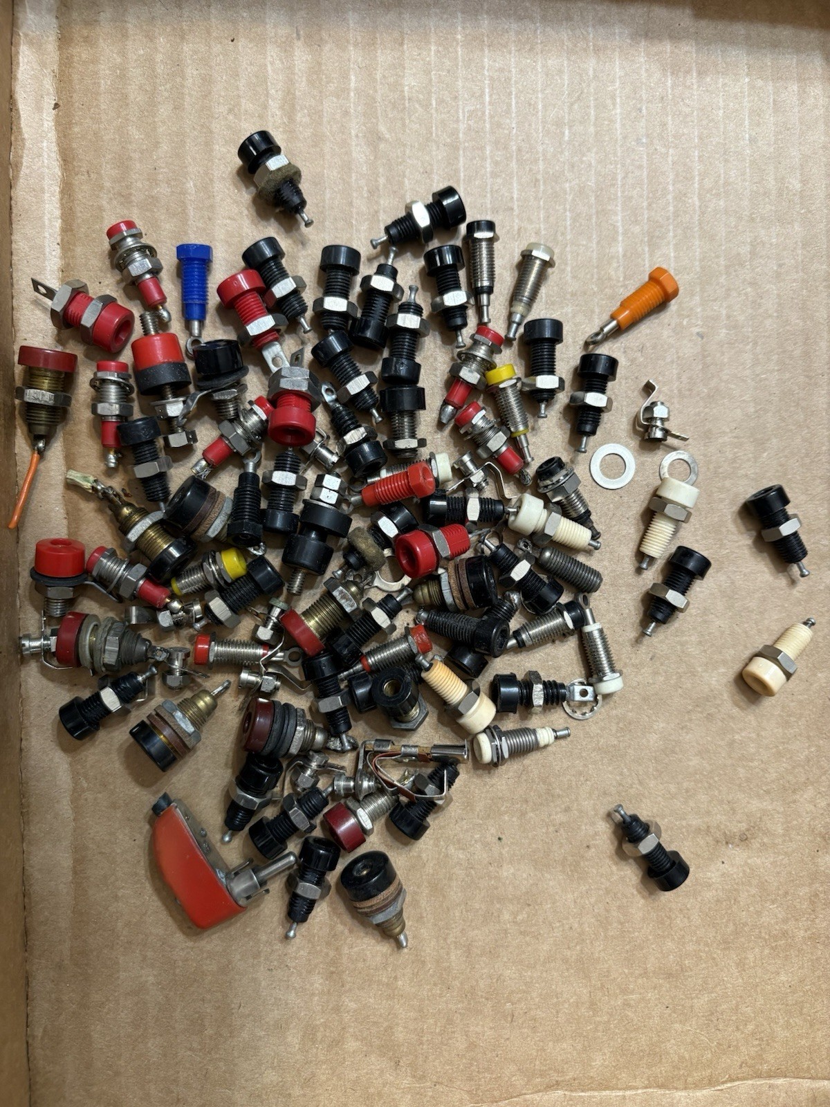 Vintage Binding Posts Banana Jacks Test Terminal Parts Lot Electronics