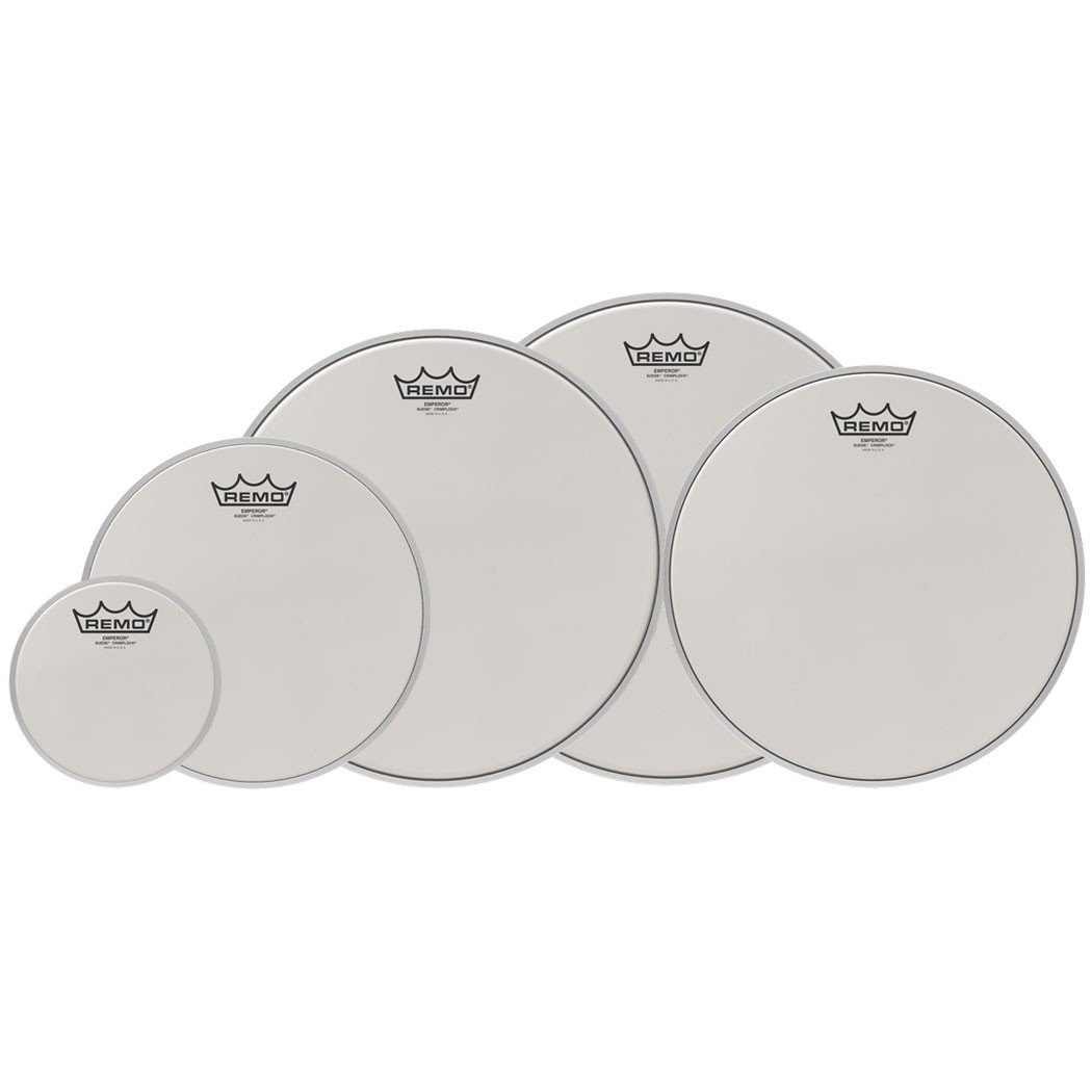 REMO ProPack 5 Piece Suede Emperor Tenor Drum Heads - PP-0400-BE