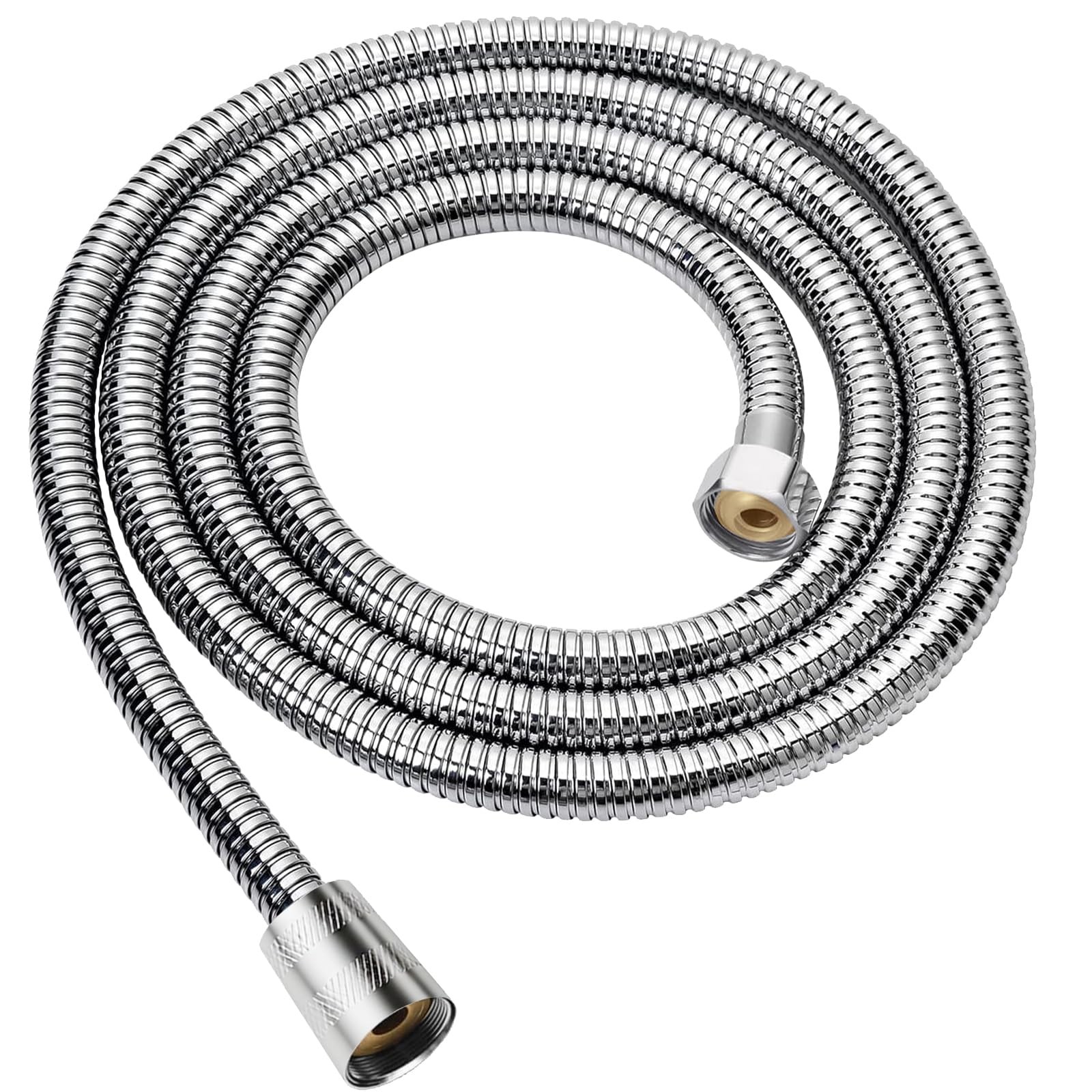 79-Inch Stainless Steel Shower Hose, Extra Long Flexible Anti-Kink Handheld S...