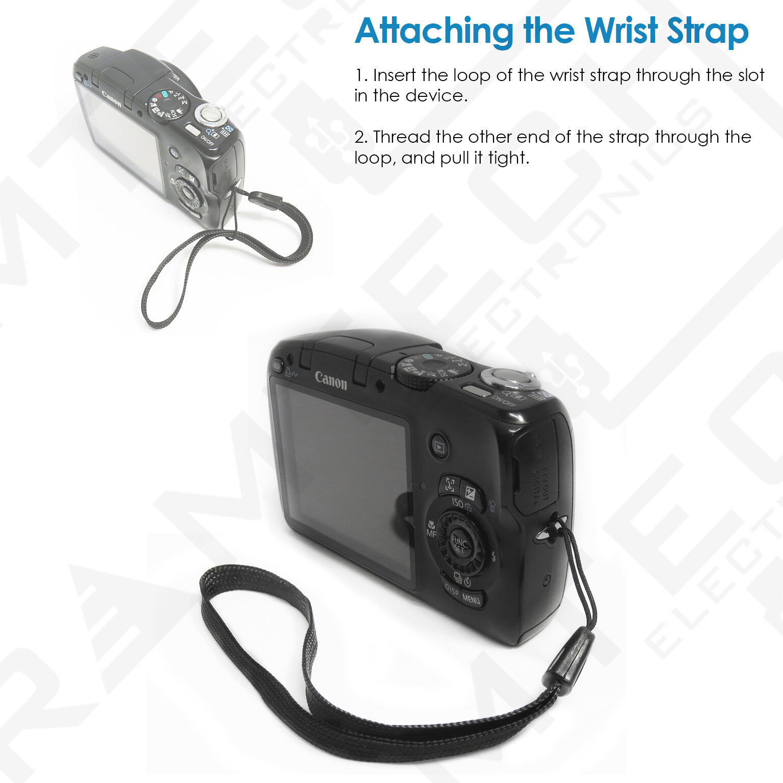 Universal Hand/Wrist Strap for Canon PowerShot Digital Camera A1100 A1200 A2000