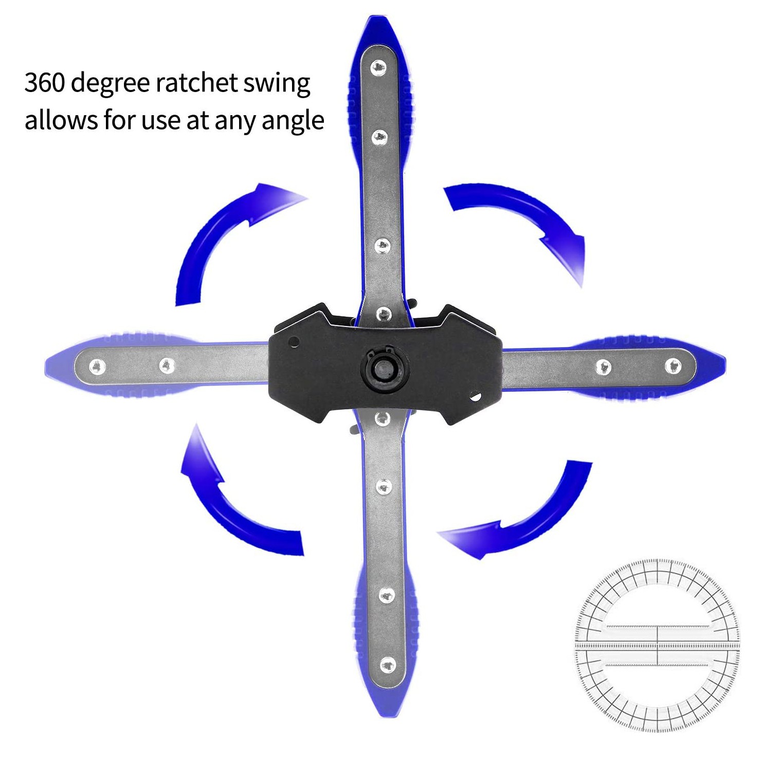 Brake Caliper Compression Tool, 360° Adjustable Ratcheting Piston Compressor USA