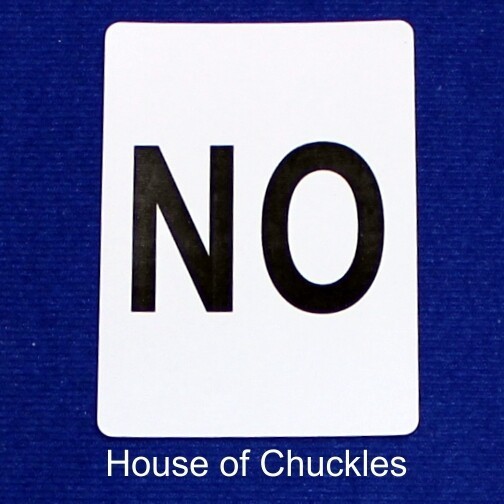 No, Bicycle Printed Gaff Card, Blue