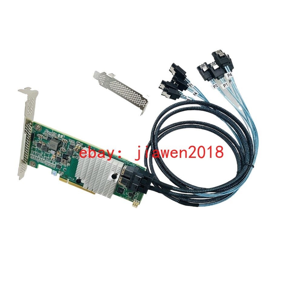 SAS3008 9300-8I 12Gbps HBA IT Mode ZFS FreeNAS unRAID+2*SFF-8643 SATA Cable US