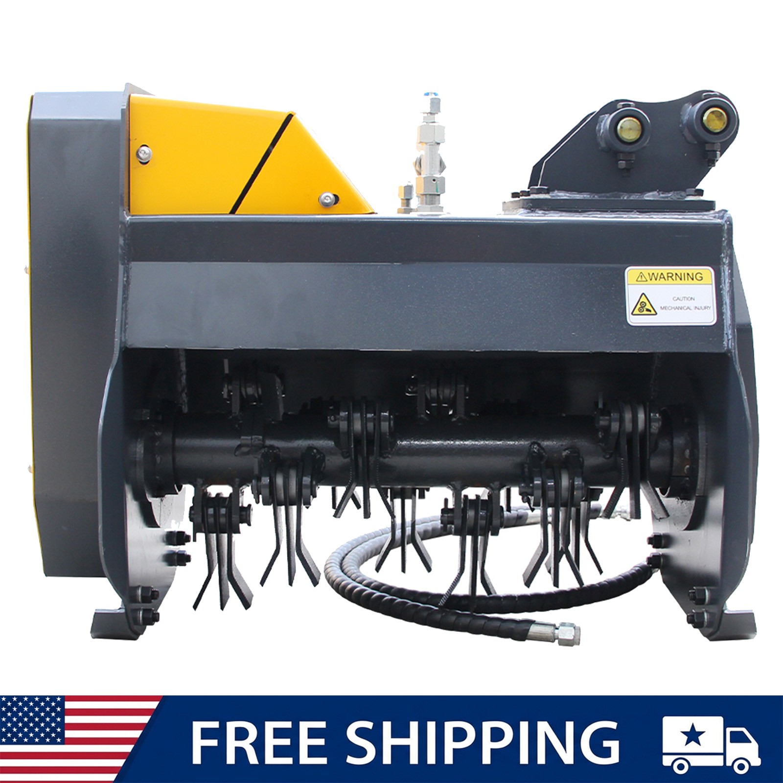 FREE SHIP Flail Mower Hydraulic Mowing for MINI Excavator Digger Attachment USA