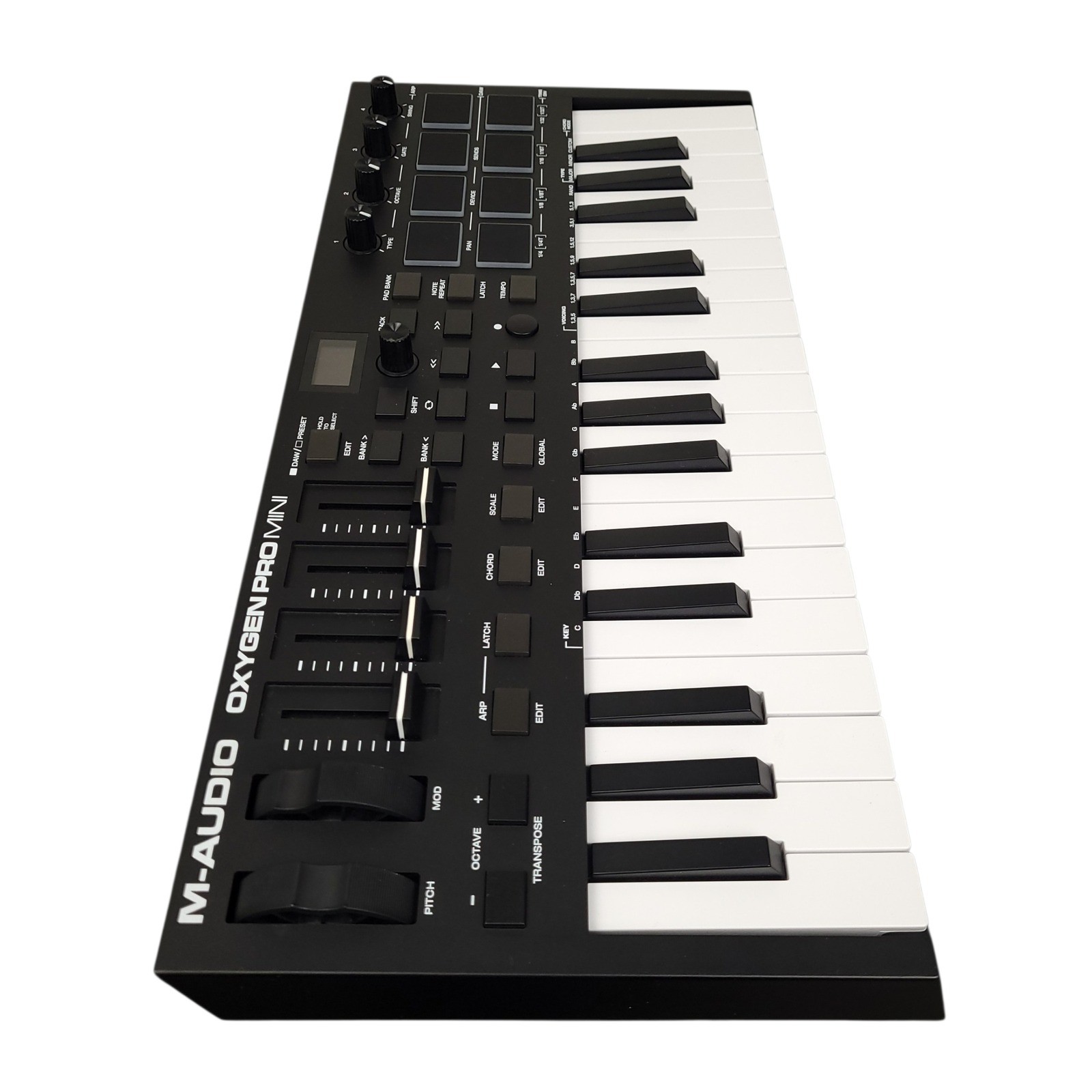 M-Audio Oxygen Pro Mini 32-Key MIDI USB Keyboard Controller Portable Black EUC