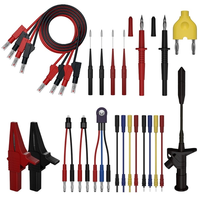 25pcs Multimeter Test Leads Set with Probe for Electrical Terminal Testing