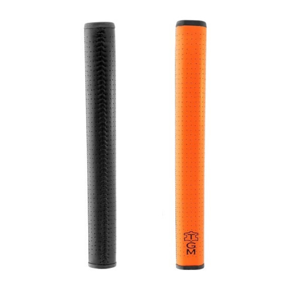 The Grip Master Hybrid Dual FL27 Cabretta Putter Grip Black Orange NEW