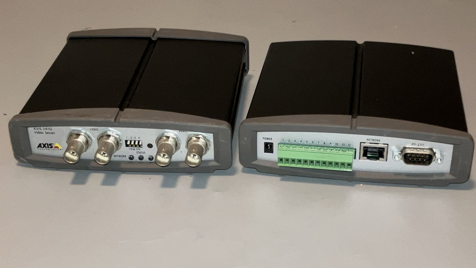 Lot of 2 AXIS 241Q Video Servers Part Number 0185-001-04 Good Used Condition