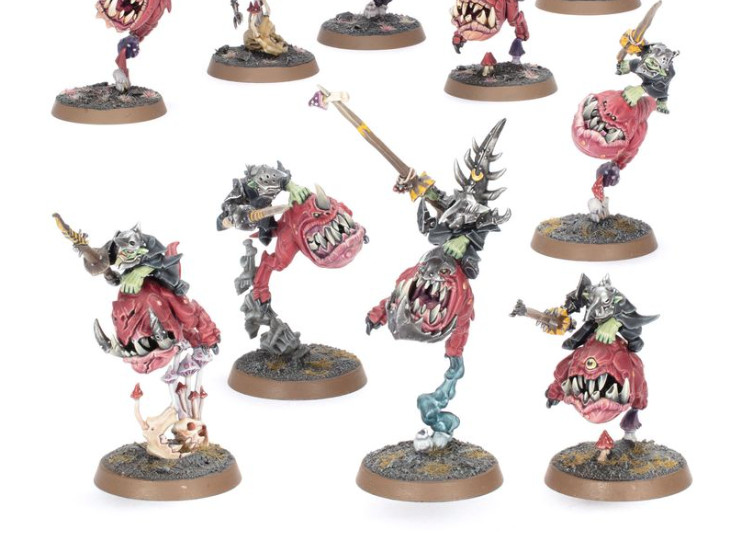 Warhammer 5x Boingrot Bounderz / Squig Hoppers Gloomspite gitzs on sprue