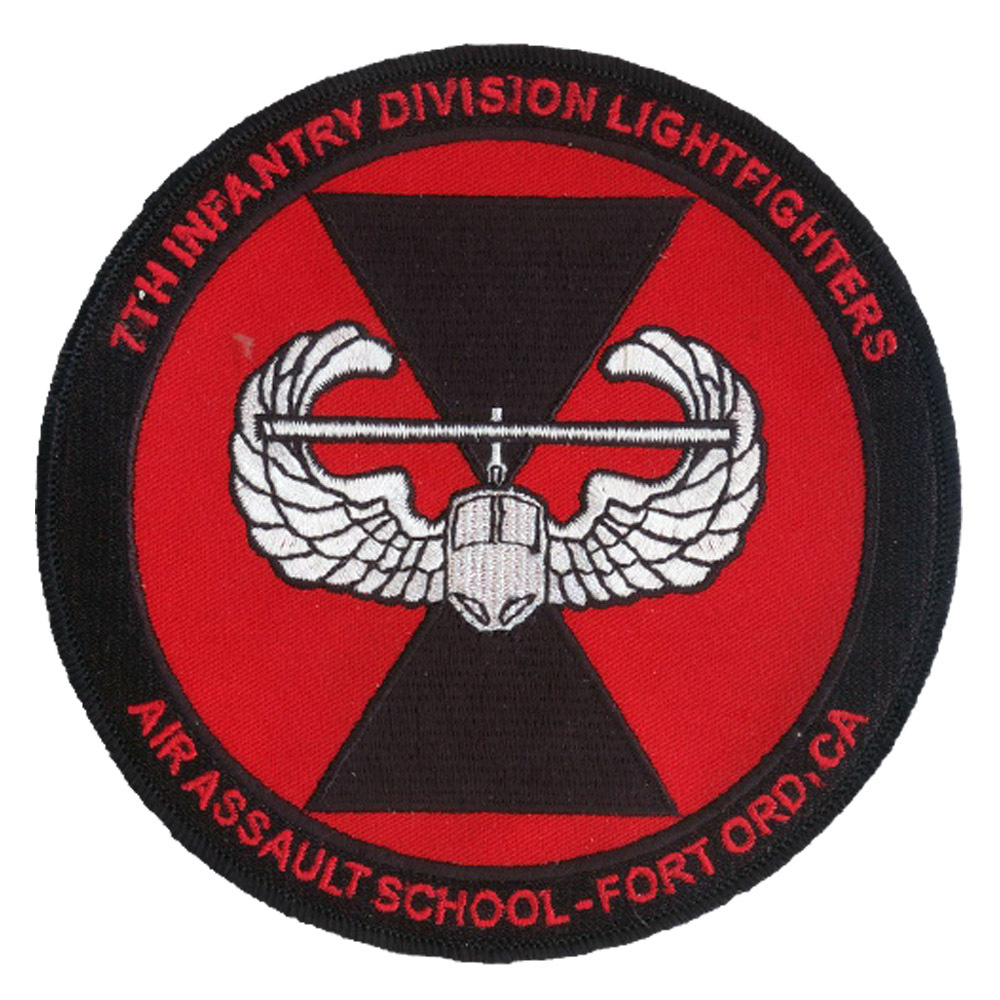 7th Infantry Division (L) Air Assault Patch - Ft Ord, CA 1984-1993 - Light Inf