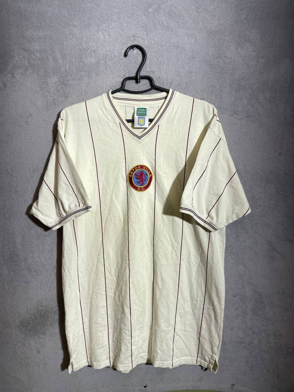 Aston Villa Jersey Retro Replicas football shirt 1982 - 1983 Score Draw Men 2XL