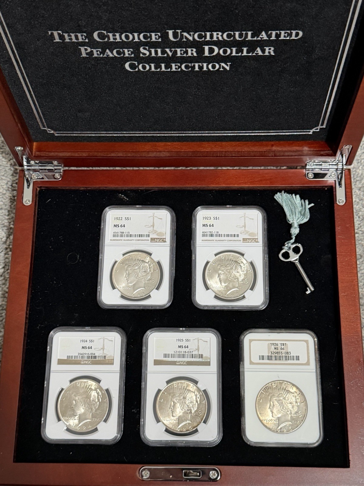 The Choice Uncirculated Peace Silver Dollar Collection