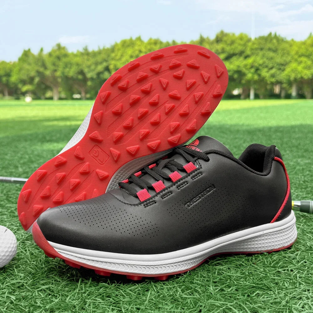 Professional Golf Flat Shoes Men's Spikeless Golf Outdoor Walking Gym Sneakers