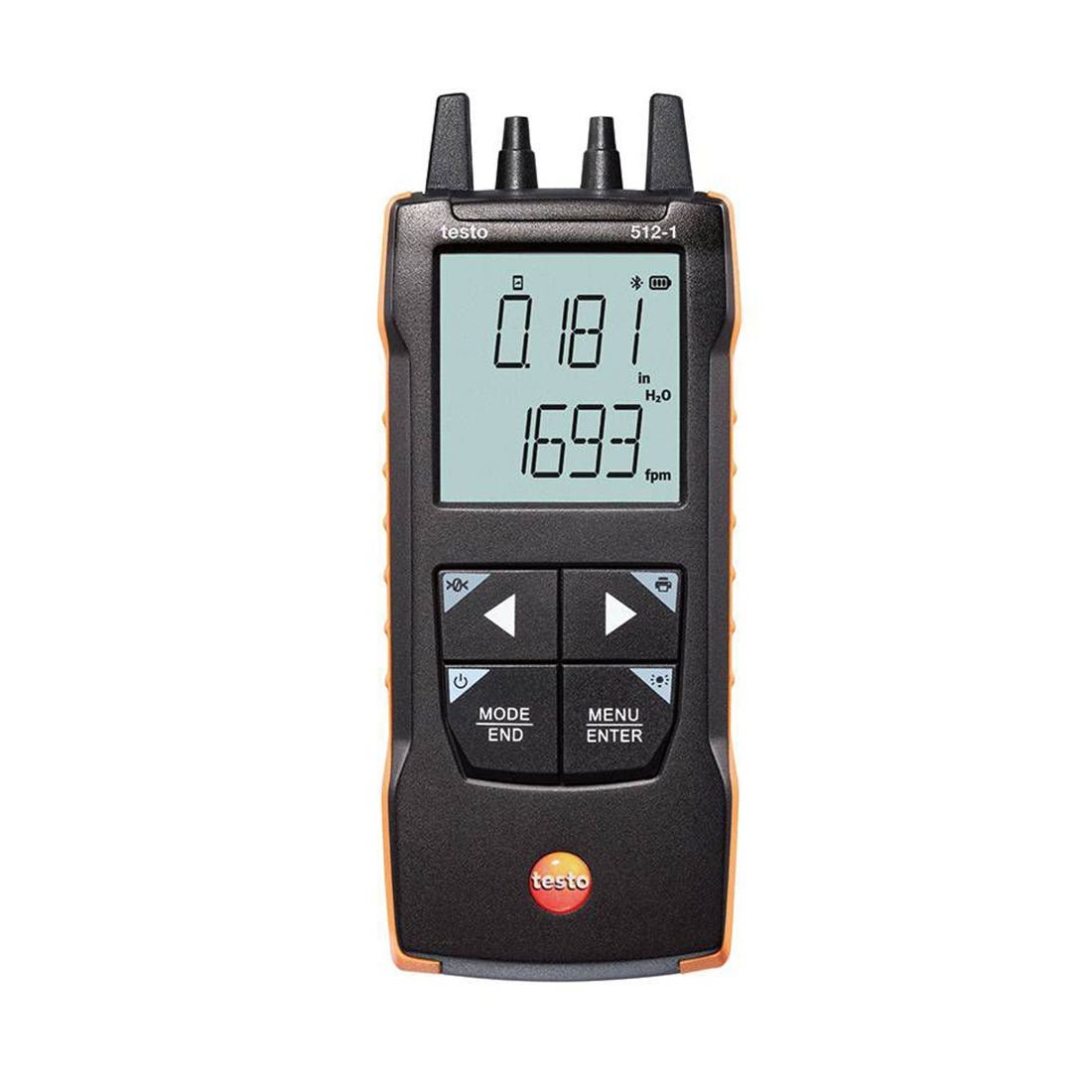 Testo 512-1 (0563 1512) Digital Manometer, 0 to 80 inH20