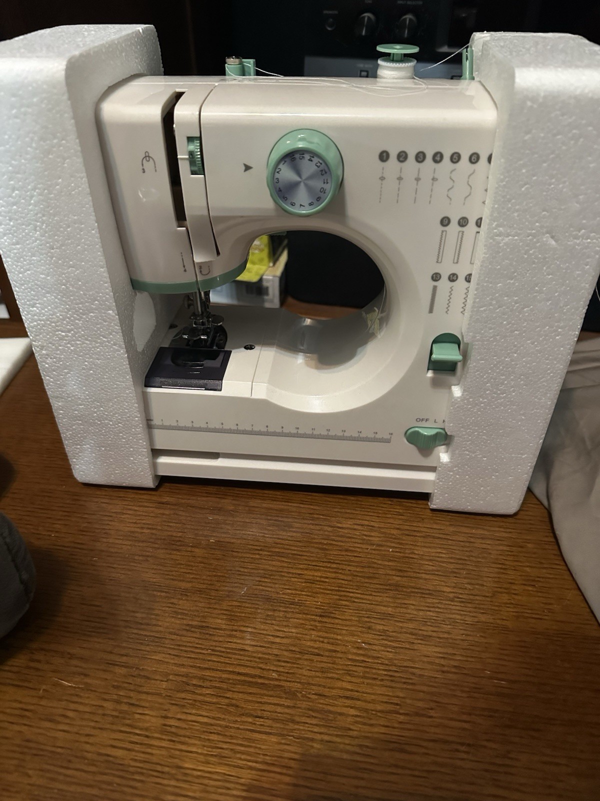 StitchMaster Pro sewing machine. Ballet on twin needles, 16 stitches