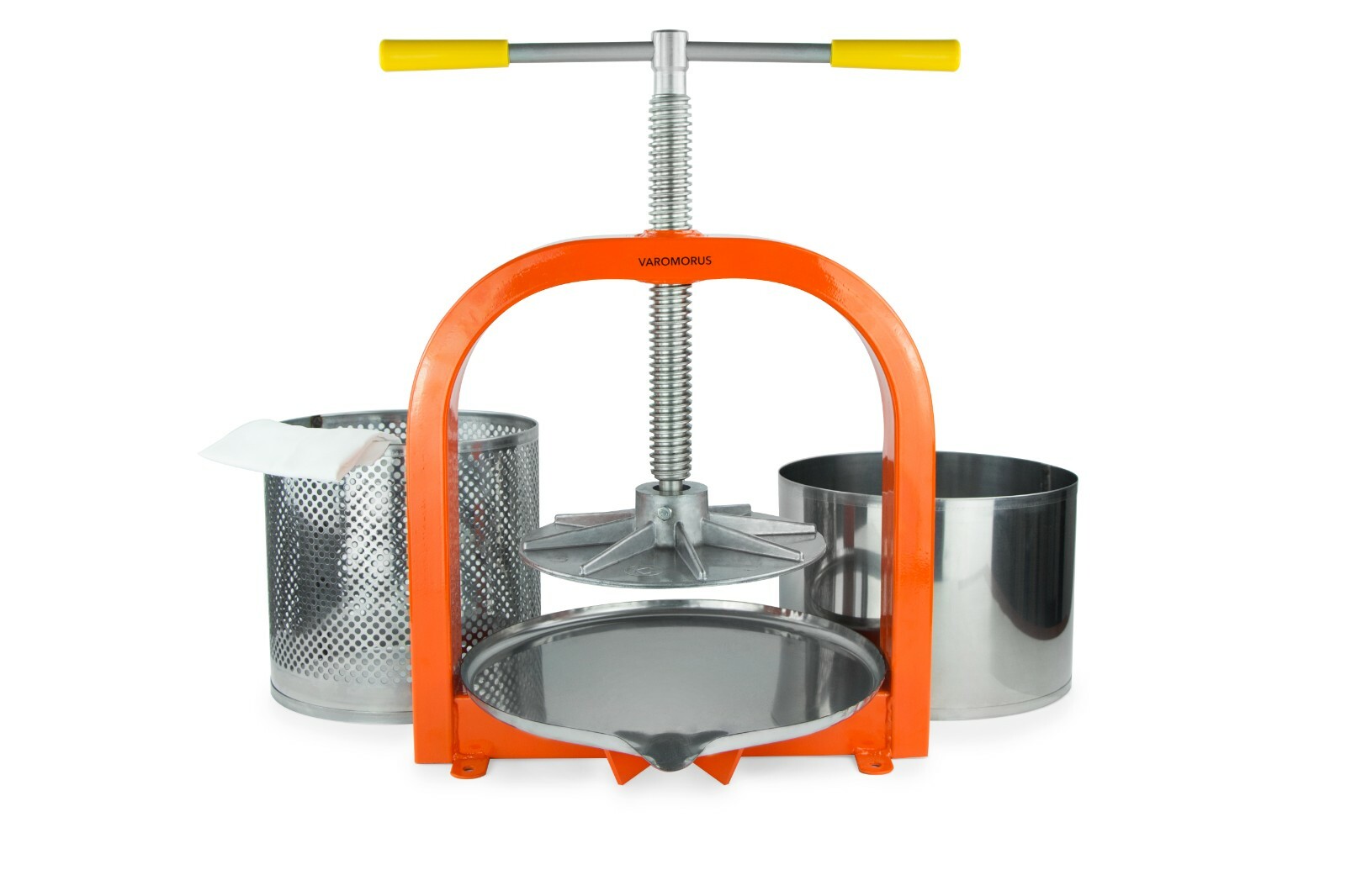 Varomorus Stainless Steel Wine Fruit Press, Apple, Grape, Manual Crusher Juice