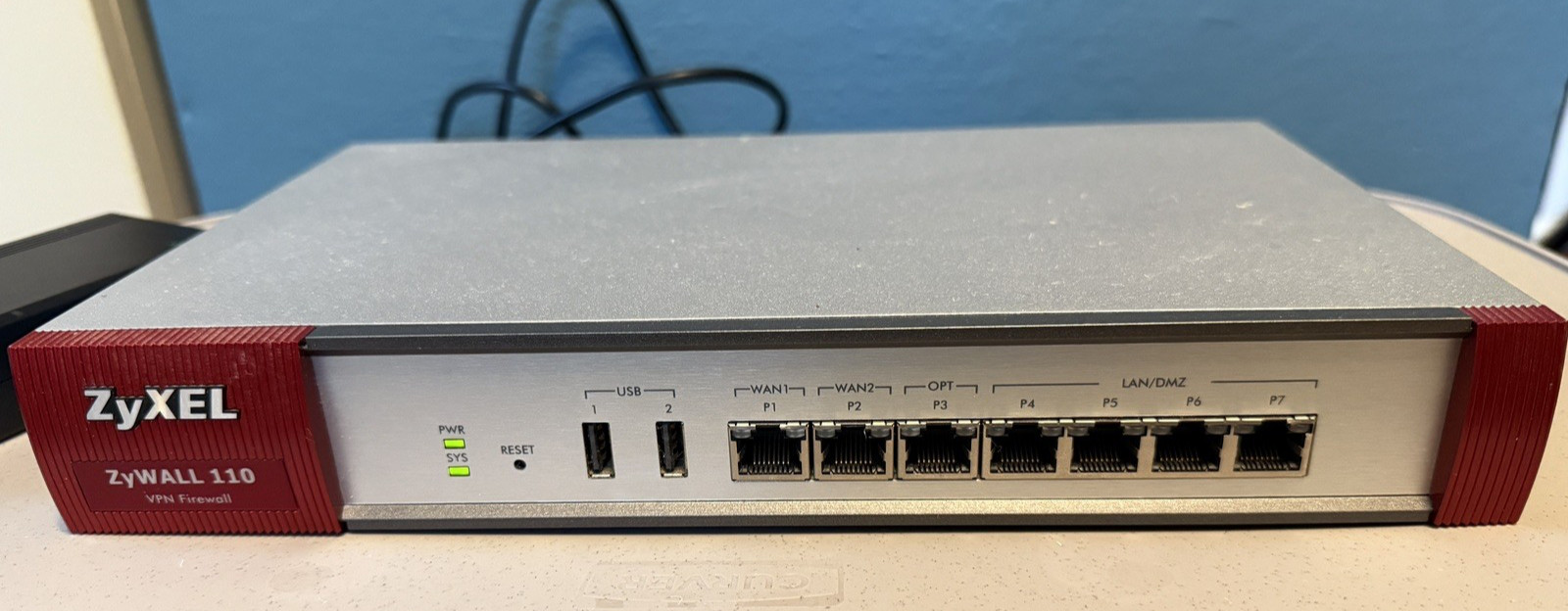 ZyXEL ZyWALL 110 VPN Firewall with 12V DC Power Supply