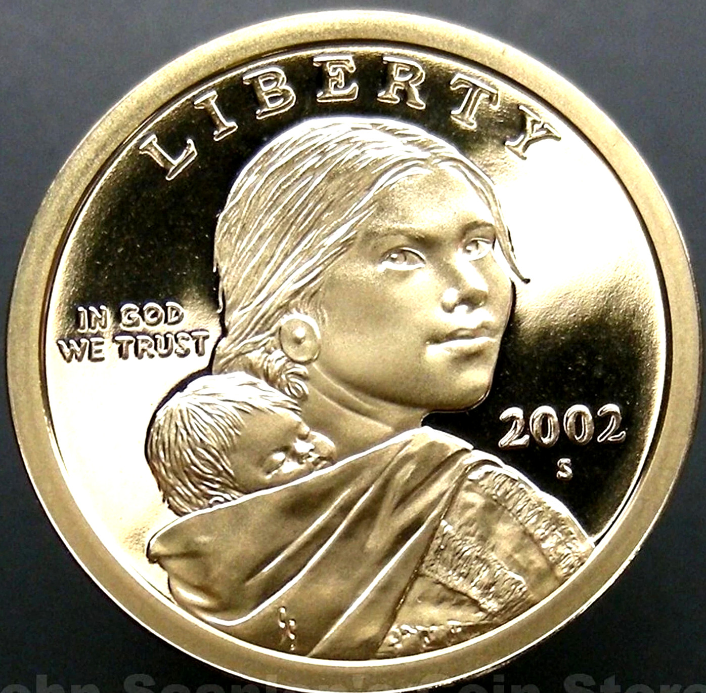 ⭐2002-S Gem Deep Cameo Native American Sacagawea ⭐ MIRROR PROOF Dollar ! ⭐ 💖