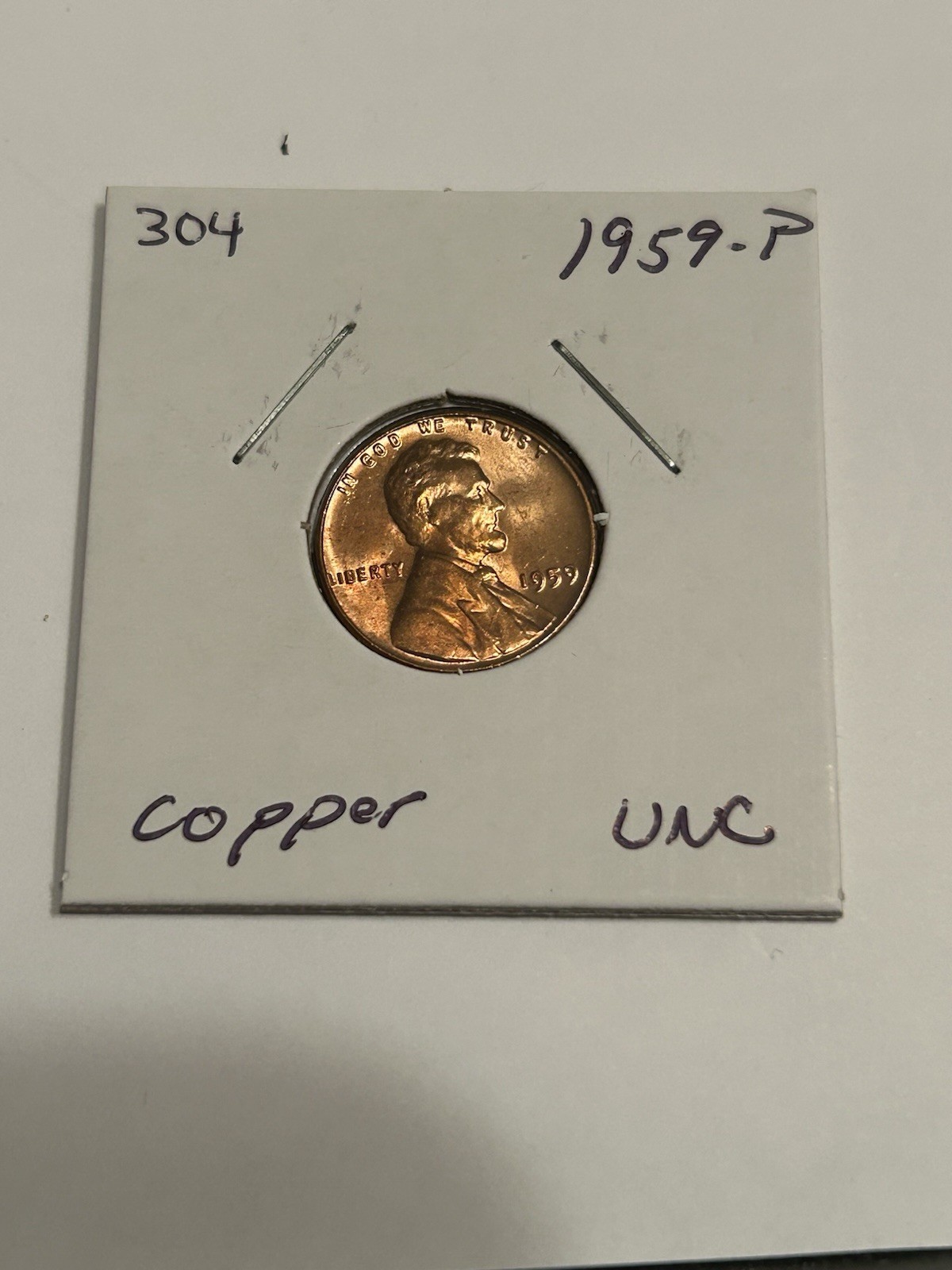 1959-P Lincoln Memorial Cents Uncirculated
