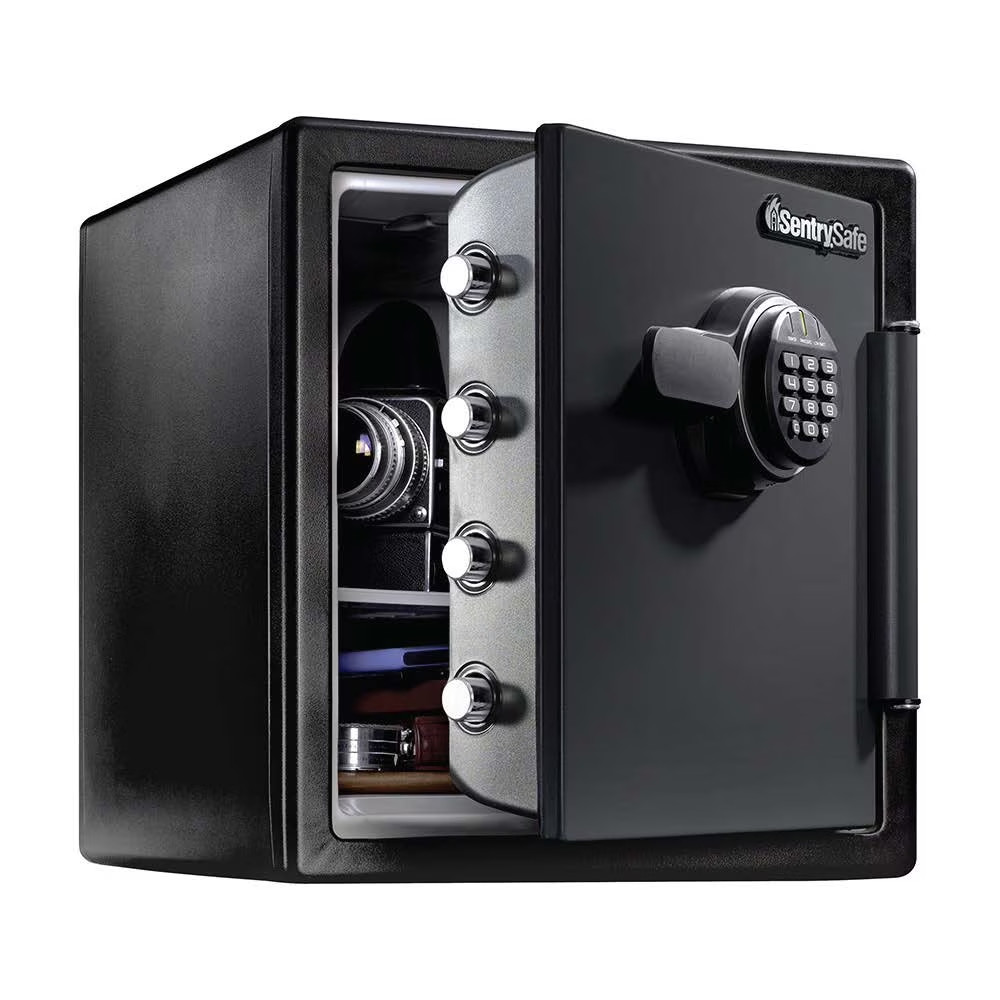 SentrySafe SFW123ES Water and Fire Resistant Safe with Digital Keypad Lock, 1.23