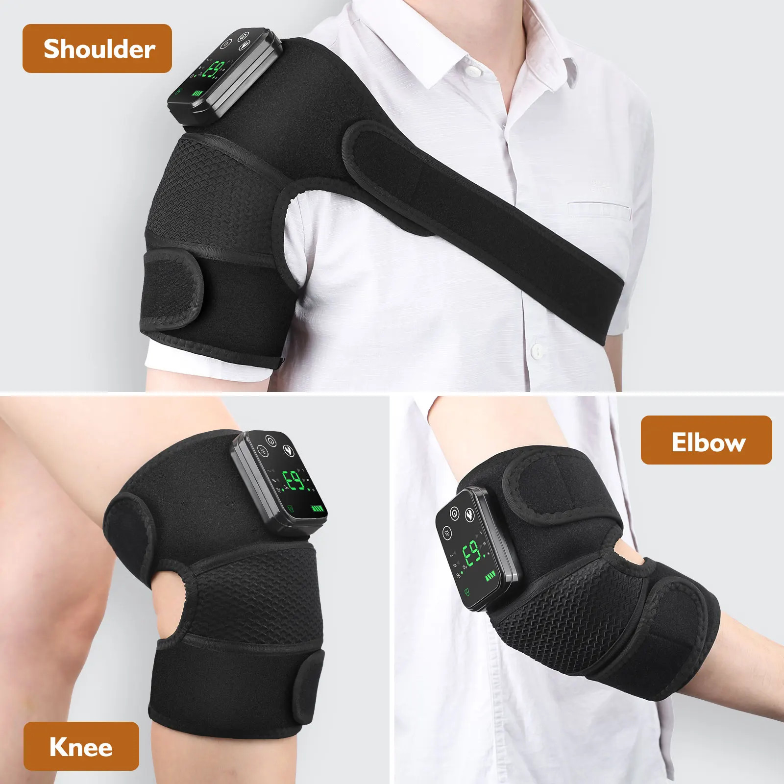 Electric Shoulder Massager Heating Vibration Massage Belt