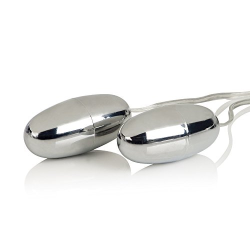 Pocket Exotics Double Silver Bullets Multispeed 2.1 Inch Silver