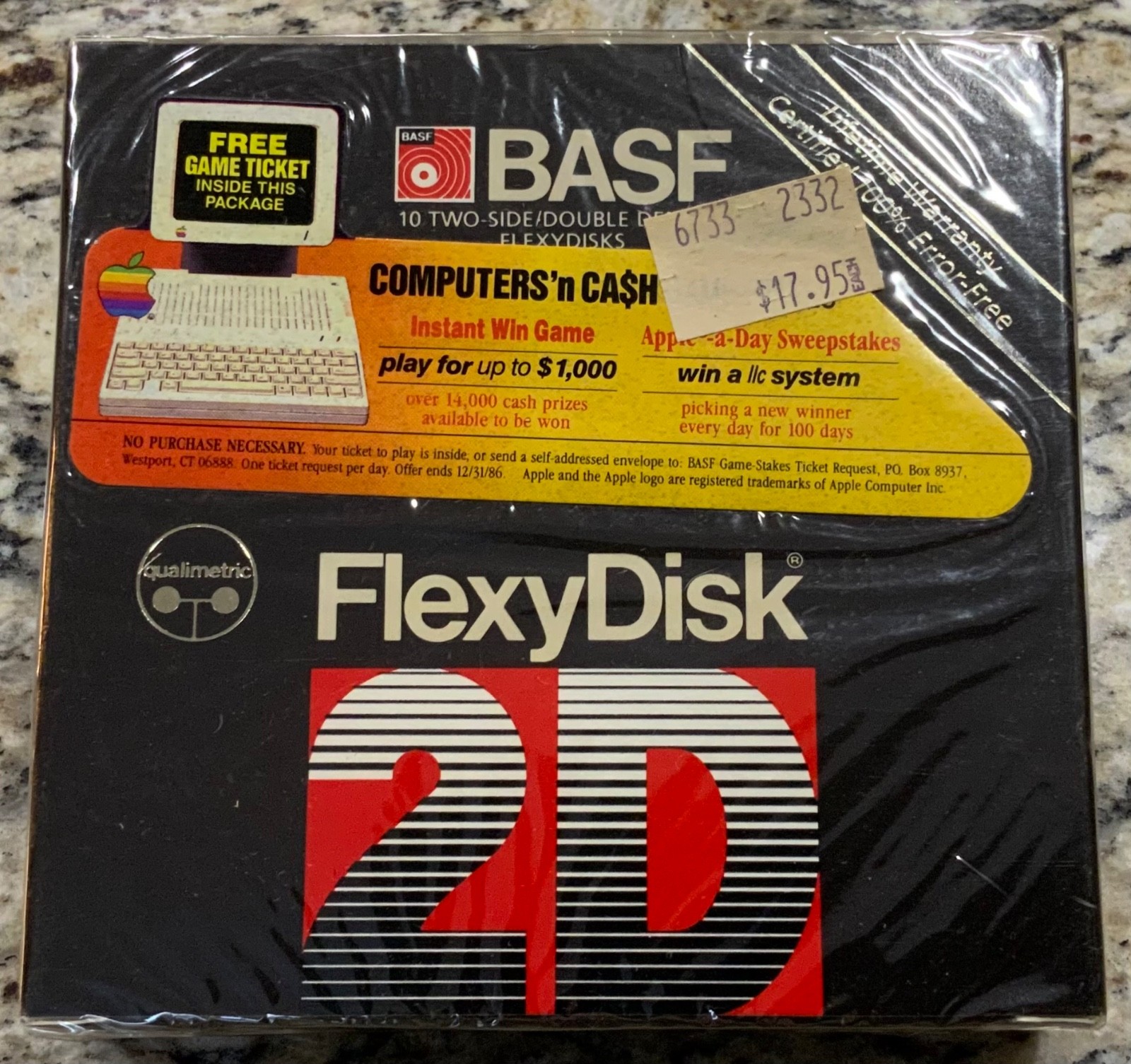 BASF 5.25" Double Sided Double Density Diskettes Box of 10 DS DD Disks FlexyDisk