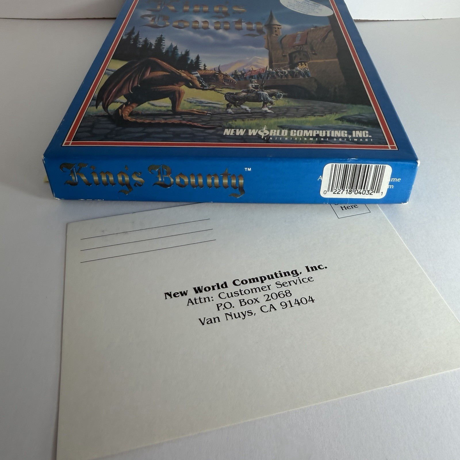 Vintage Big Box Software Kings Bounty New World Computing NO GAME BOX ONLY READ