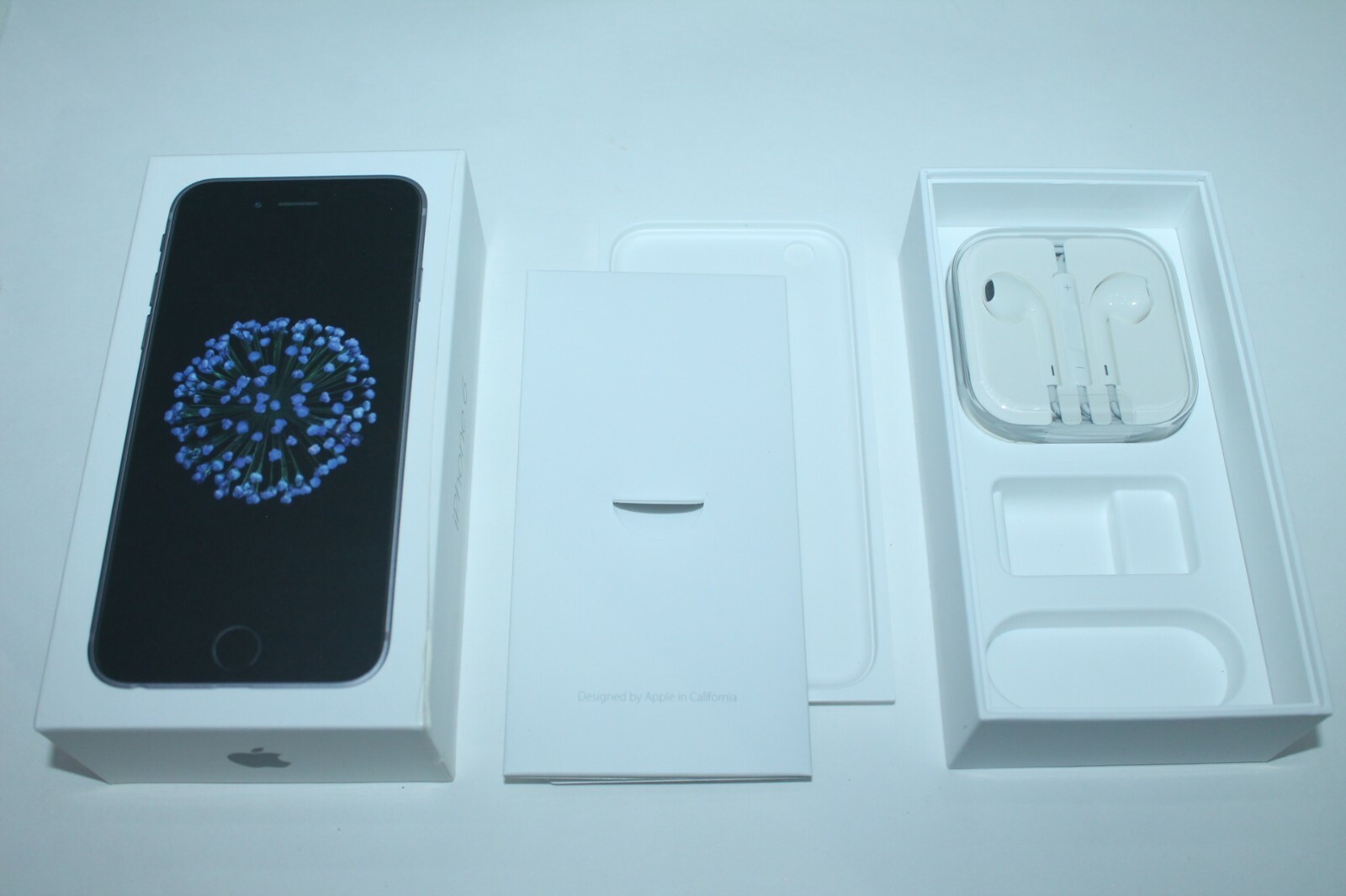 Apple iPhone 6 32GB Space Gray EMPTY BOX ONLY with Earpods